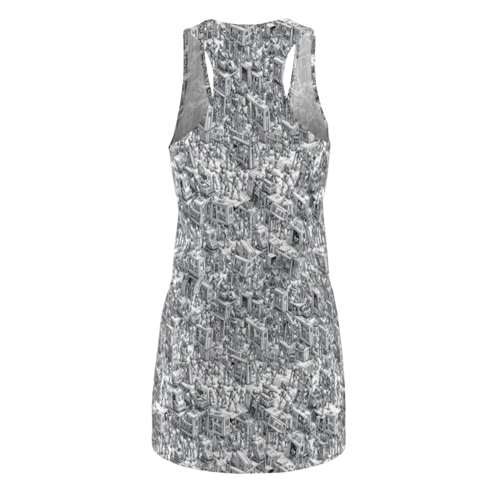 Machina Menagerie on Racerback Dress — Back