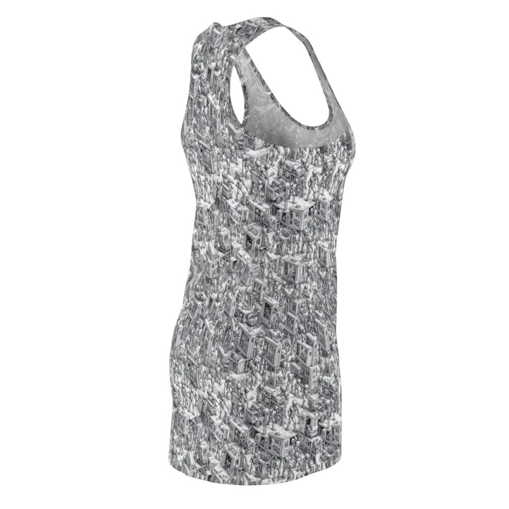 Machina Menagerie on Racerback Dress — Back Side