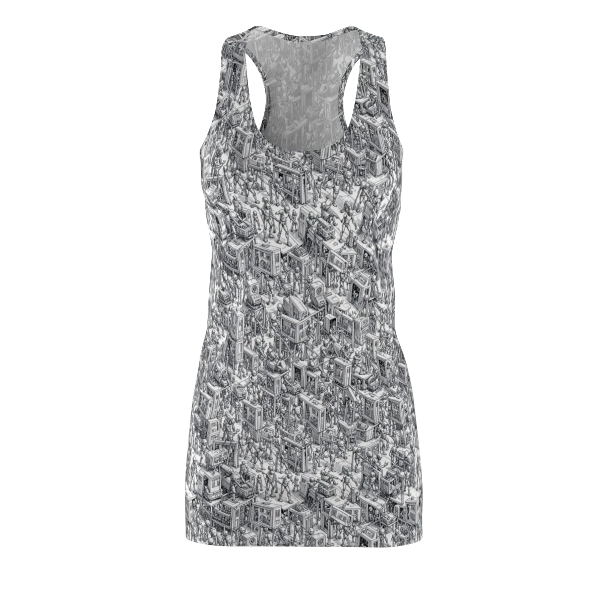 Machina Menagerie on Racerback Dress — Front