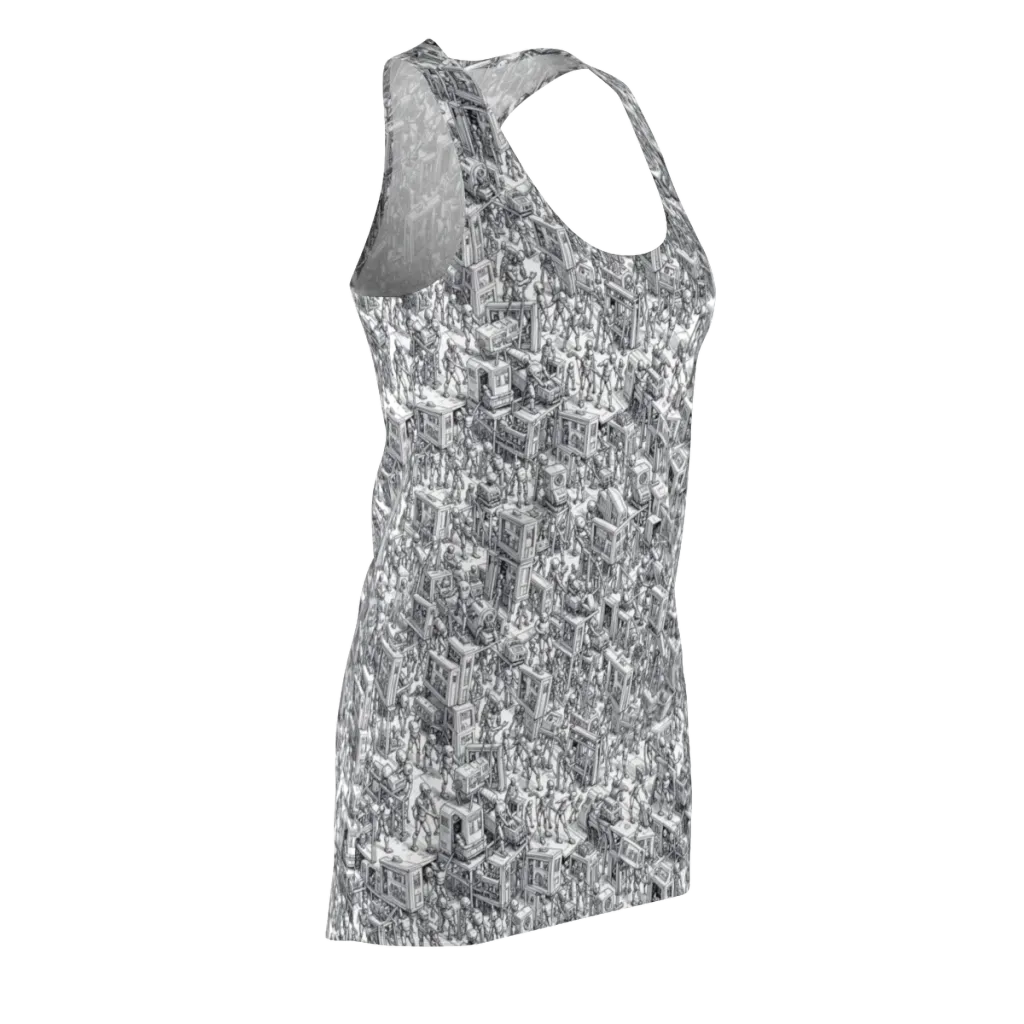 Machina Menagerie on Racerback Dress — Front Side