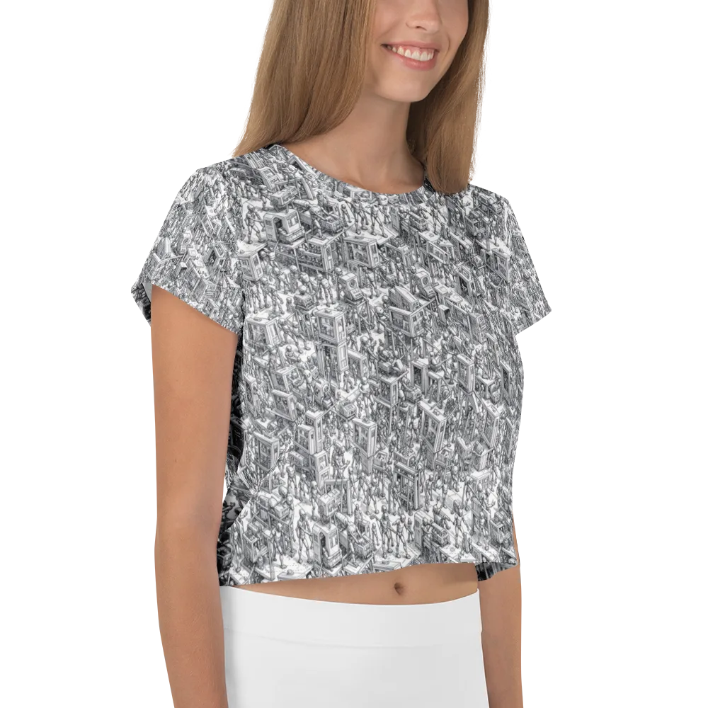 Machina Menagerie on Crop Tee — Right