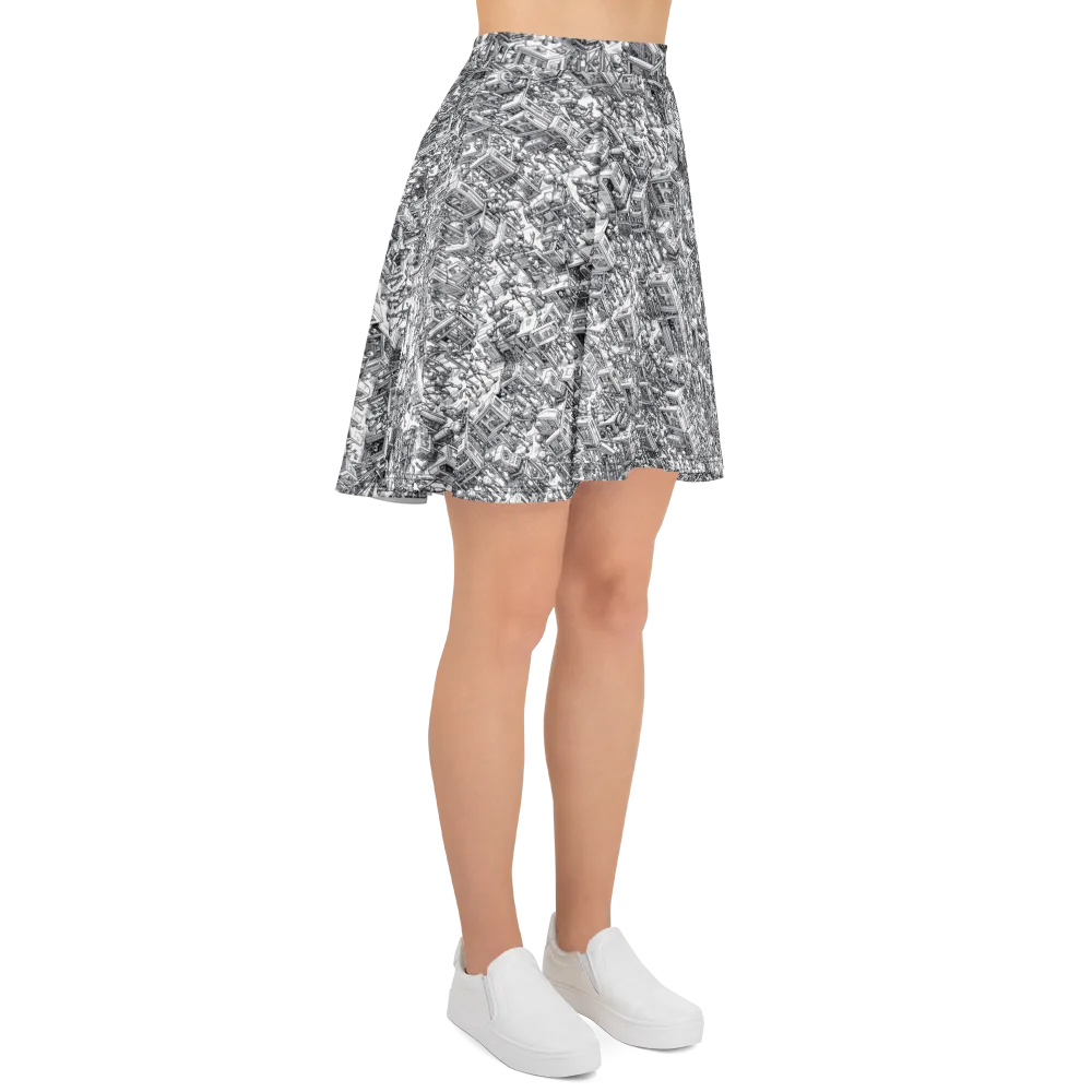 Machina Menagerie on Skater Skirt — Right