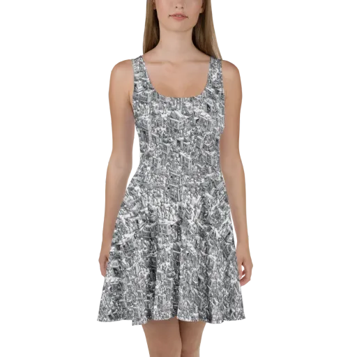 Machina Menagerie on a Skater Dress