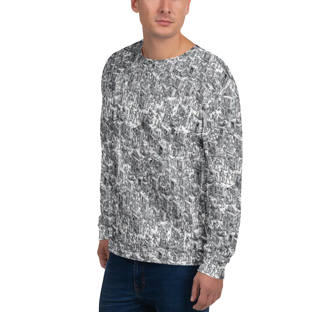 Machina Menagerie on Sweatshirt — Left Front