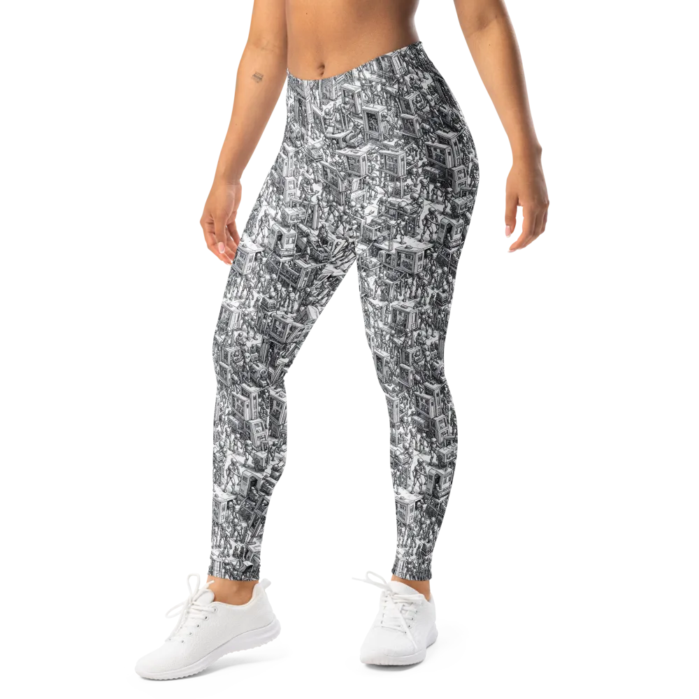 Machina Menagerie on Leggings — Left Front