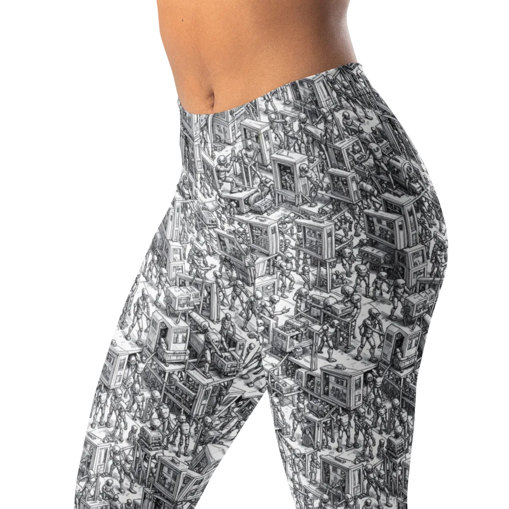 Machina Menagerie on Leggings — Left Front