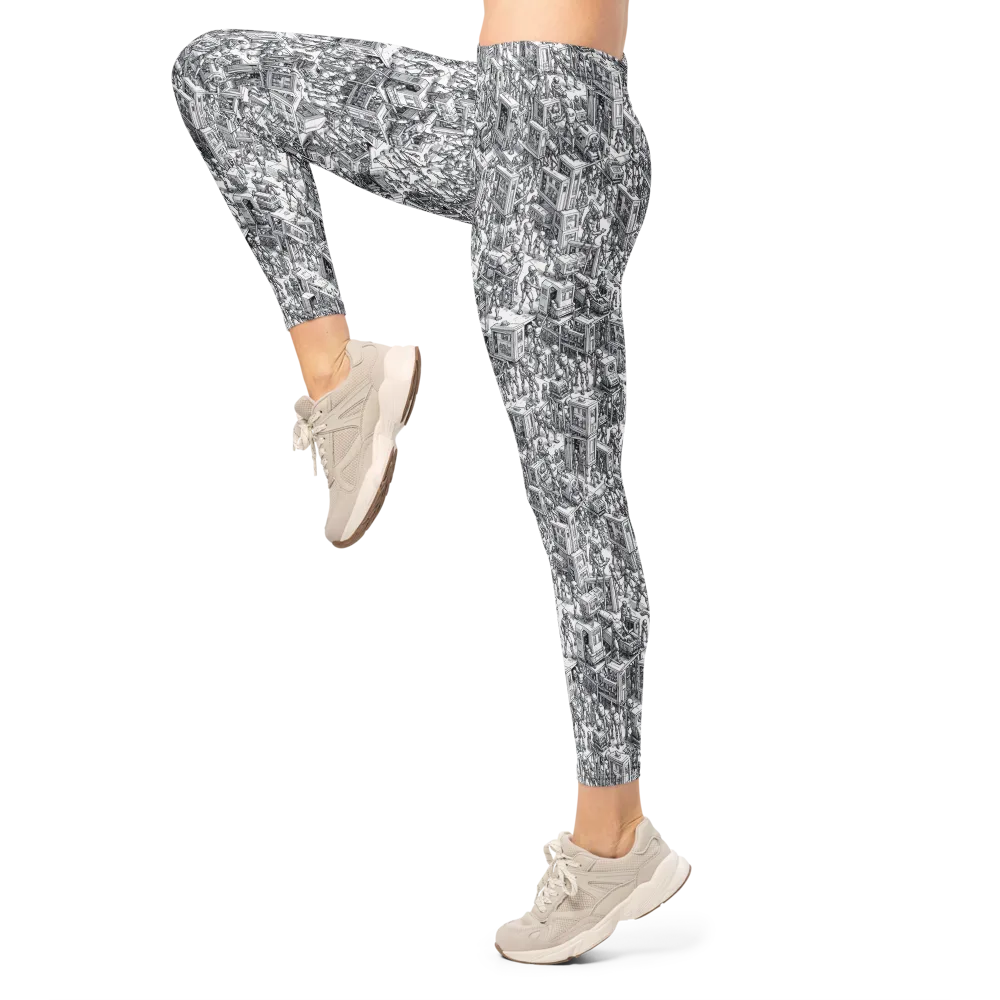 Machina Menagerie on Leggings — Left