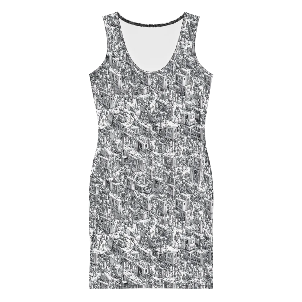 Machina Menagerie on Bodycon Dress — Front