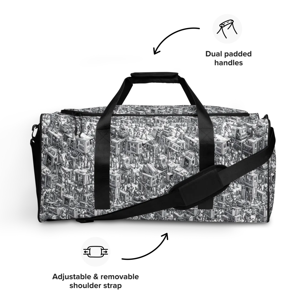 Machina Menagerie on Duffle Bag — Front