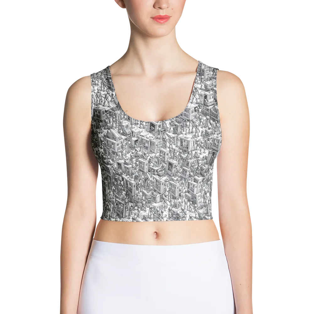 Machina Menagerie on Crop Top — Front