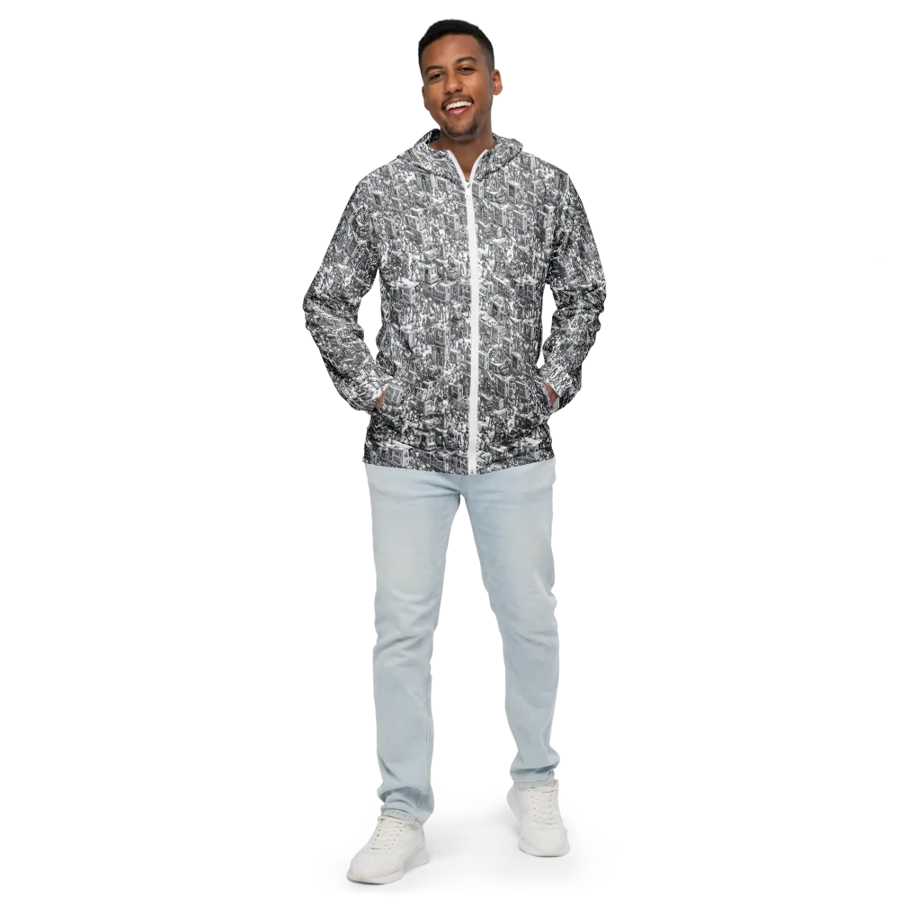 Machina Menagerie on Men's Windbreaker — Front