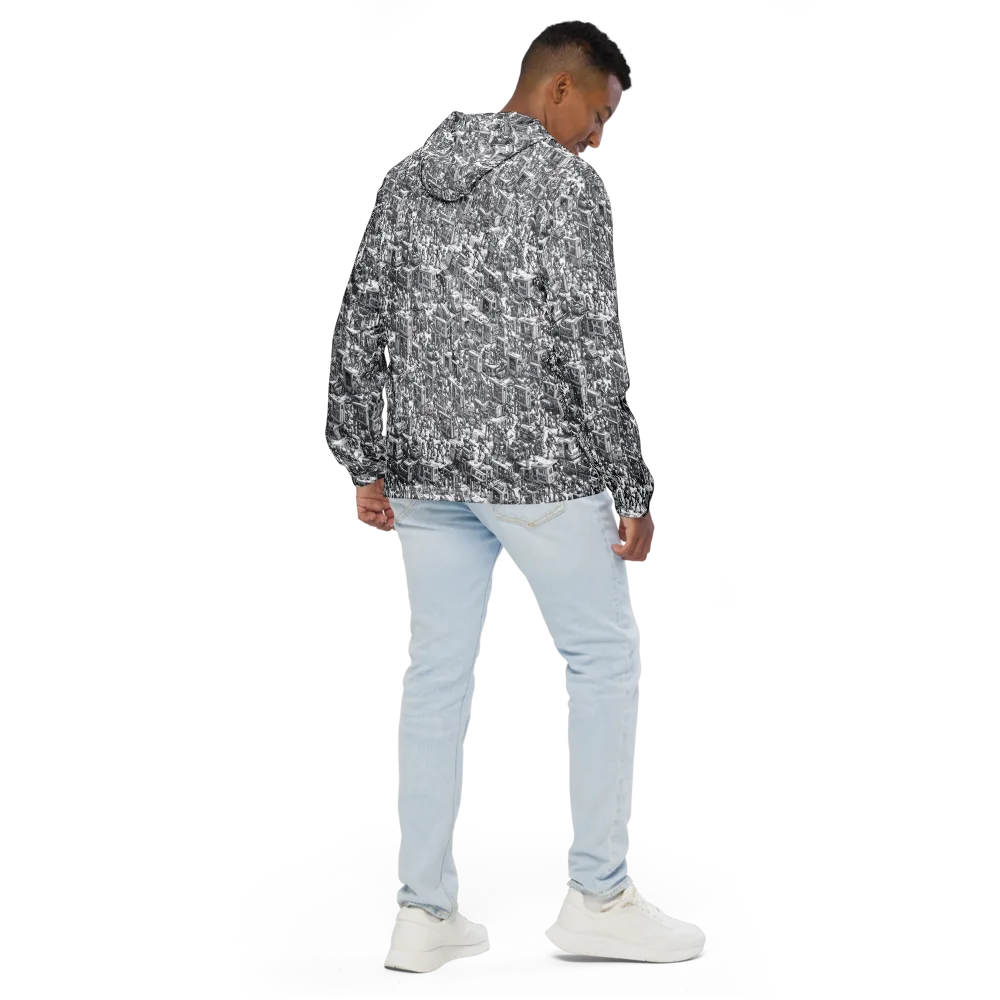 Machina Menagerie on Men's Windbreaker — Back