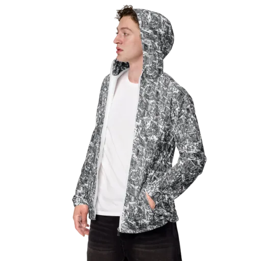 Machina Menagerie on a Men's Windbreaker