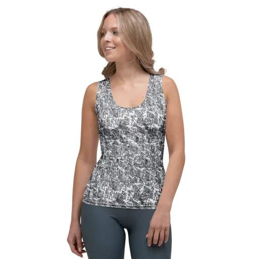 Machina Menagerie on a Women's Tank Top