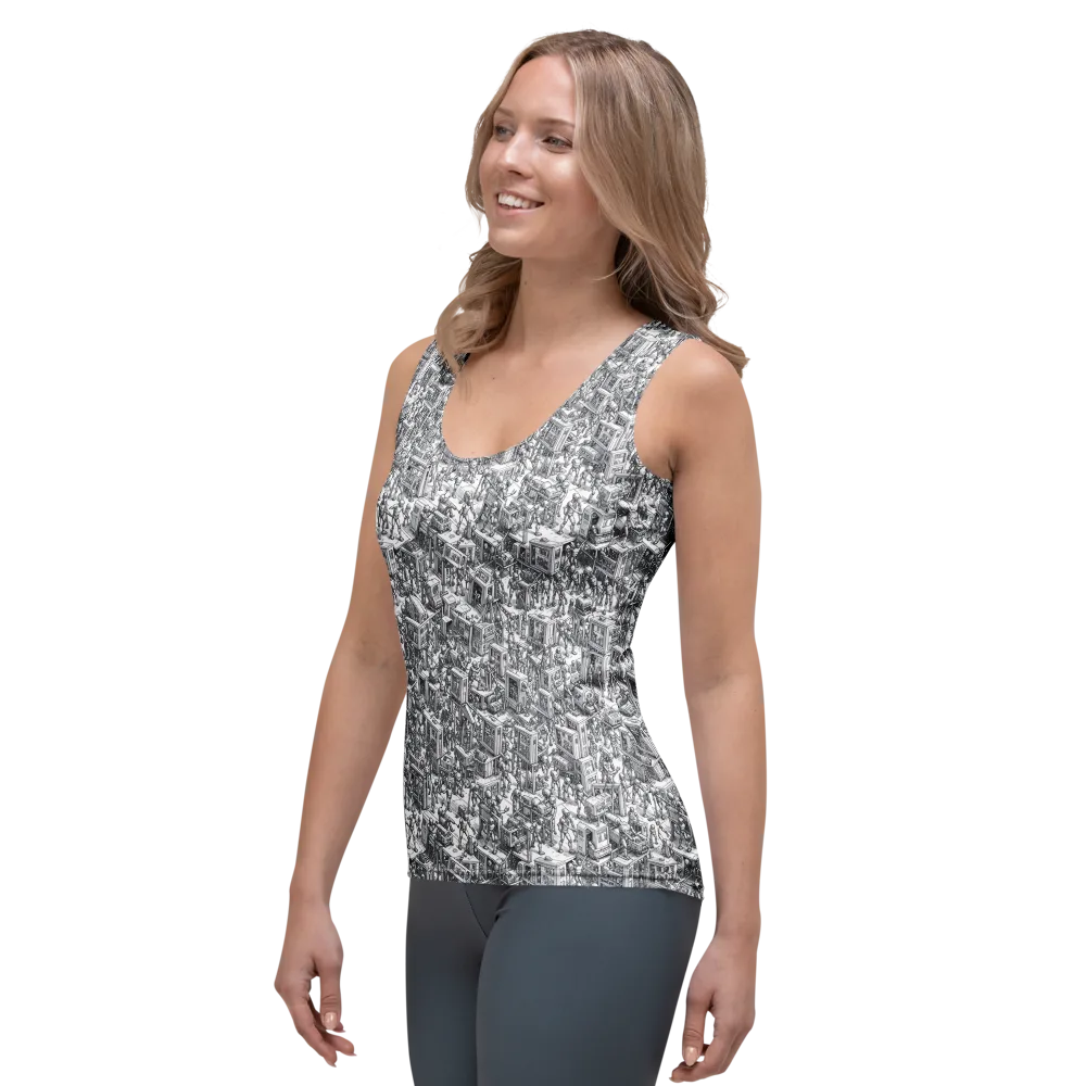 Machina Menagerie on Women's Tank Top — Left Front