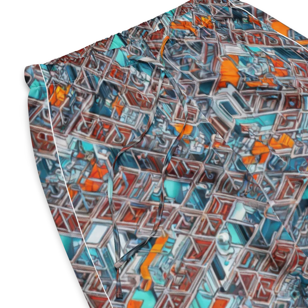 Vermilion Grid on Women's Pajama Pants — Product details