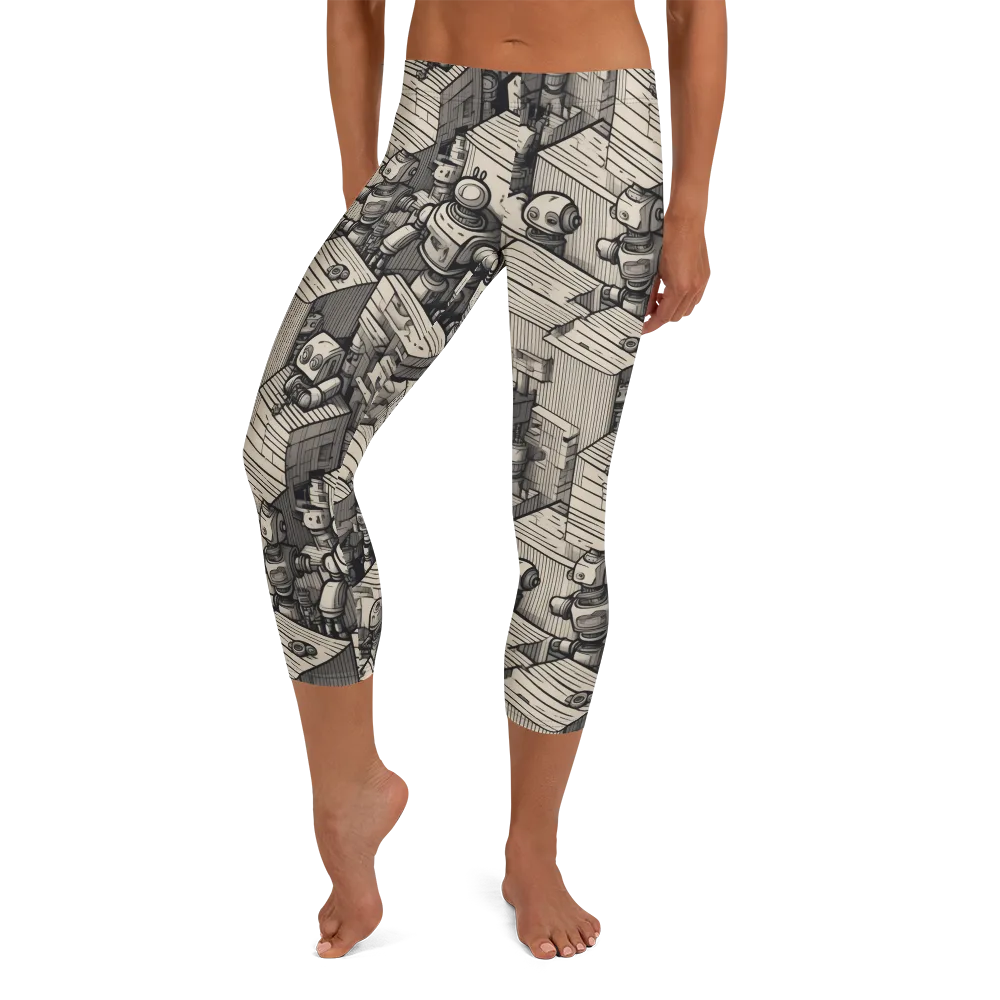 Clockwork Quarter on Capri Leggings — Front