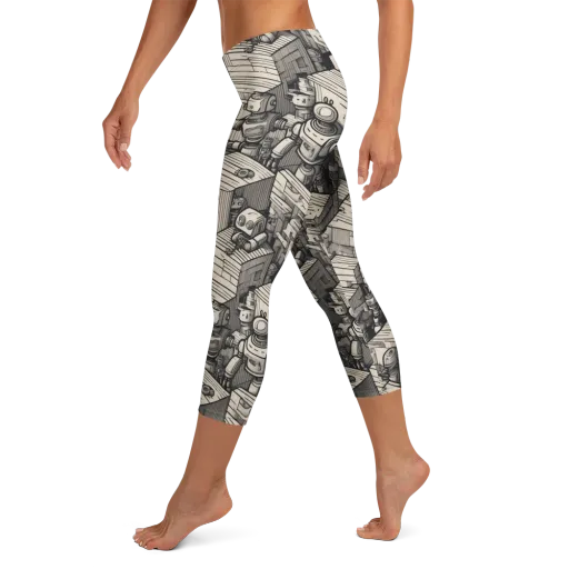 Clockwork Quarter on a Capri Leggings