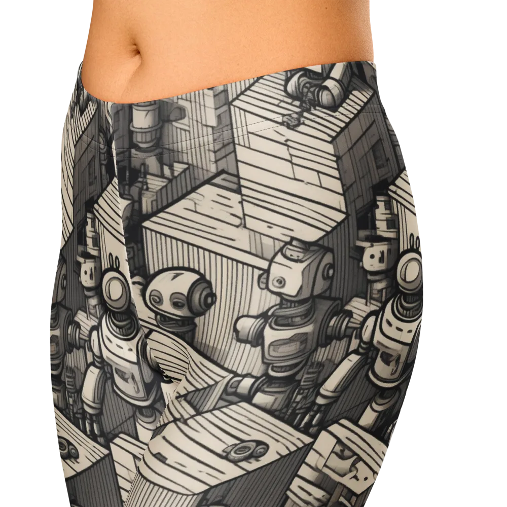 Clockwork Quarter on Capri Leggings — Zoomed-in