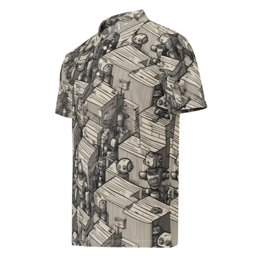 Clockwork Quarter on a Men's Slim Fit Polo Shirt