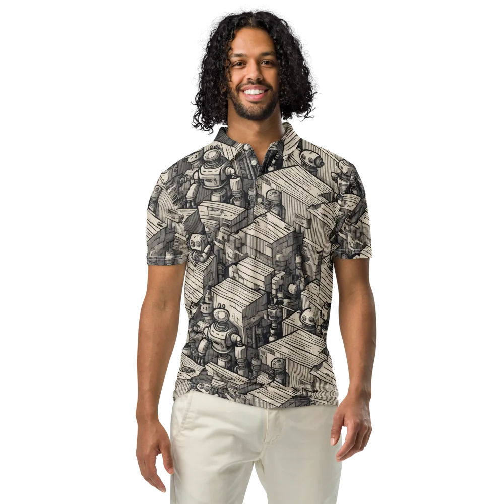 Clockwork Quarter on Men's Slim Fit Polo Shirt — Front