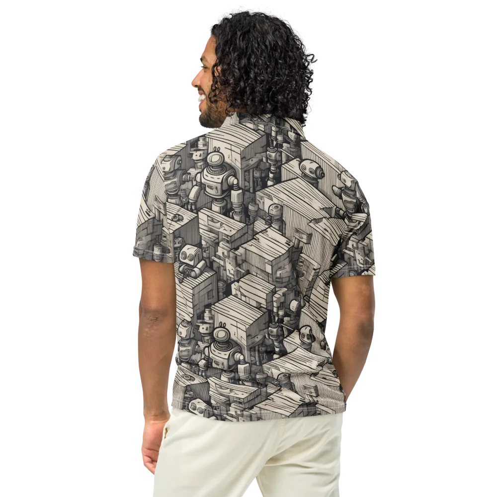 Clockwork Quarter on Men's Slim Fit Polo Shirt — Back