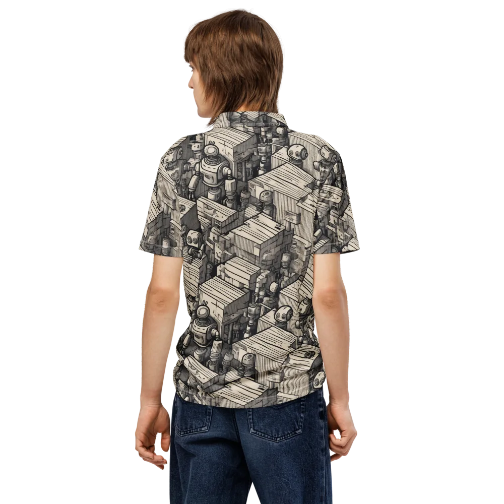 Clockwork Quarter on Men's Slim Fit Polo Shirt — Back