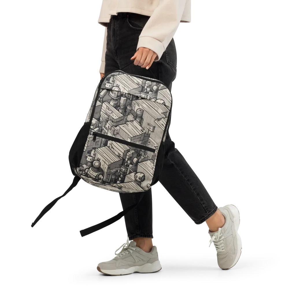 Clockwork Quarter on Utility Backpack — Front