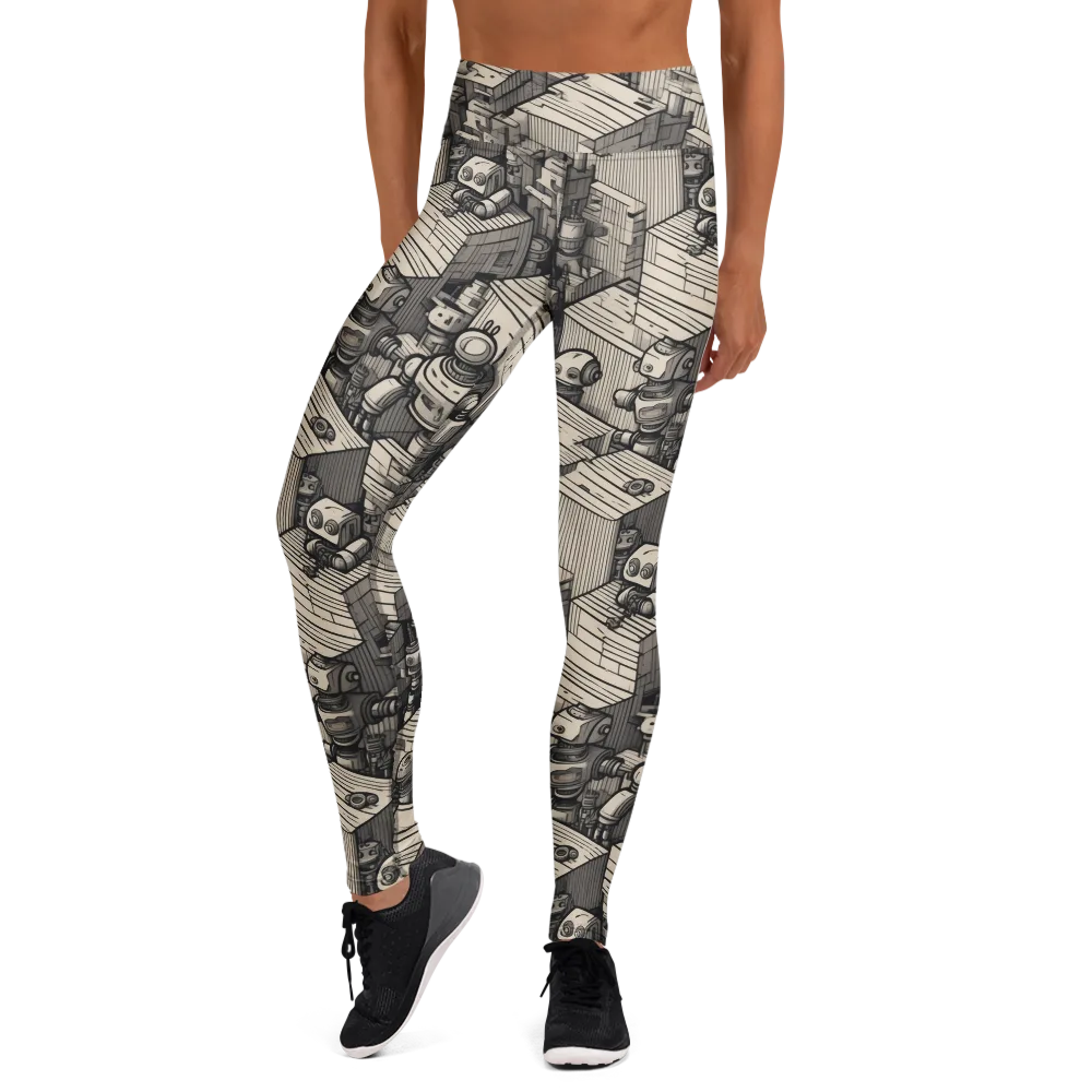 Clockwork Quarter on Yoga Leggings — Front