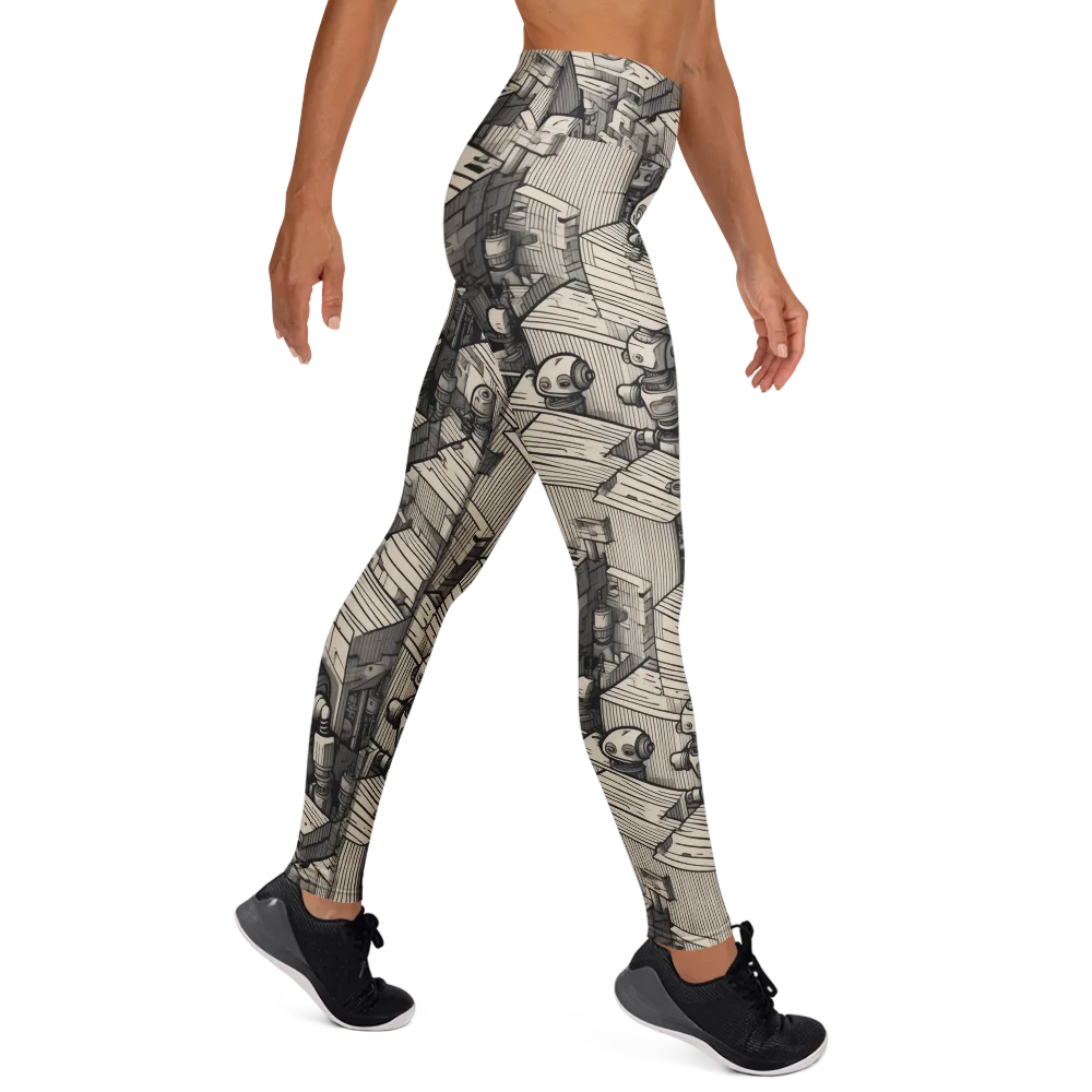 Clockwork Quarter on Yoga Leggings — Right