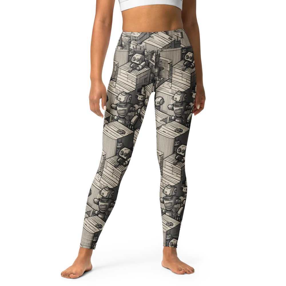 Clockwork Quarter on Yoga Leggings — Front