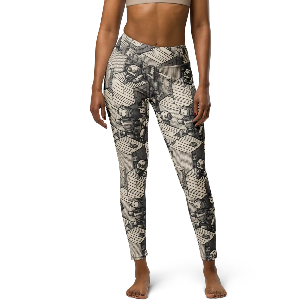 Clockwork Quarter on Yoga Leggings — Front