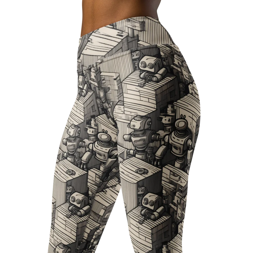Clockwork Quarter on Yoga Leggings — Left Front