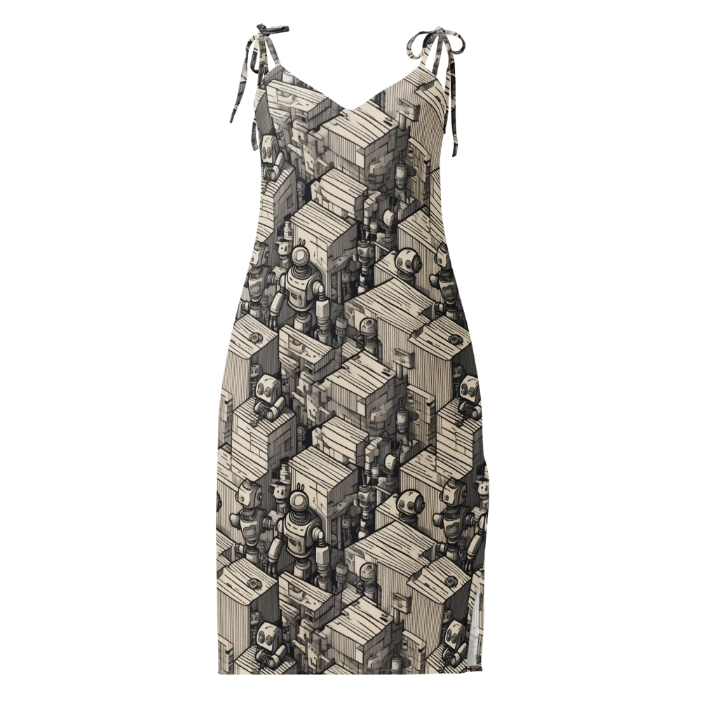 Clockwork Quarter on Slip Dress — Front