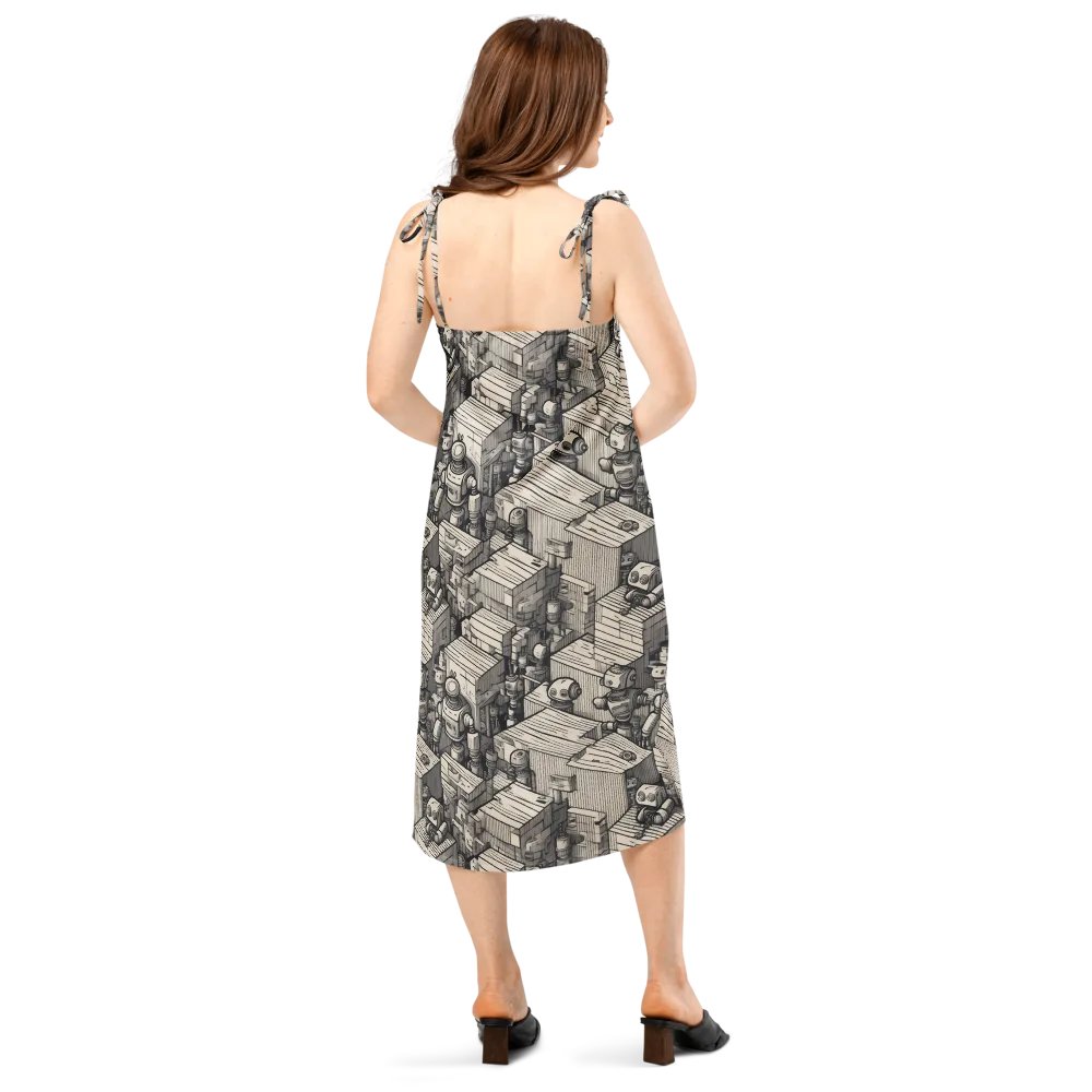Clockwork Quarter on Slip Dress — Back