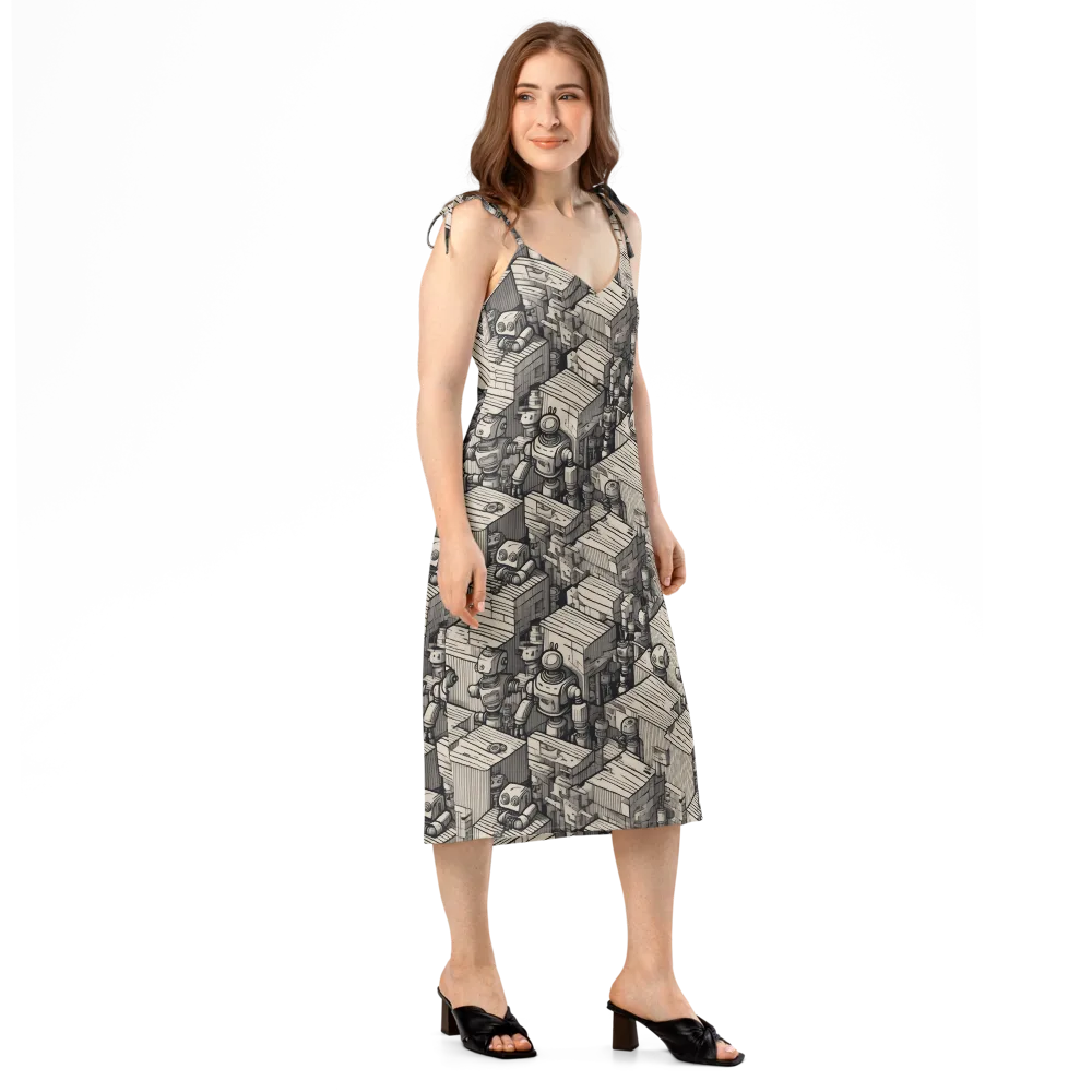 Clockwork Quarter on Slip Dress — Right Front