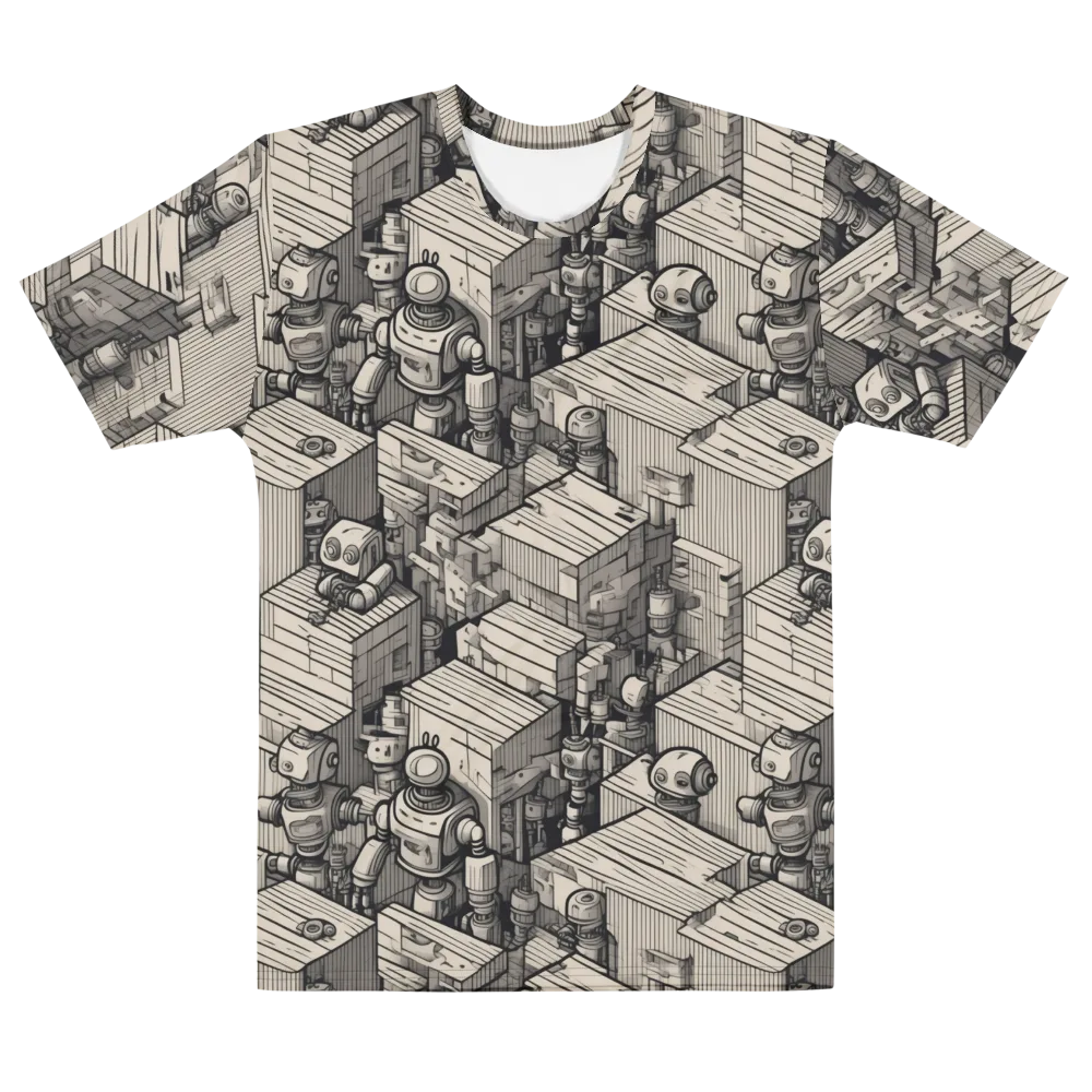 Clockwork Quarter on Men's Cotton Crew Neck T-Shirt — Front