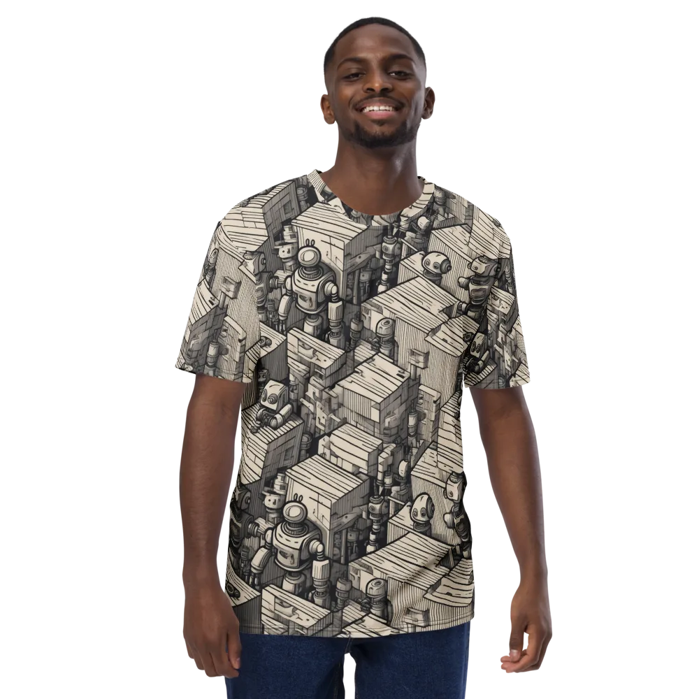 Clockwork Quarter on Men's Crew Neck T-Shirt — Front