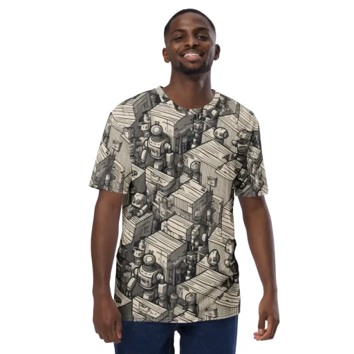 Clockwork Quarter on a Men's Crew Neck T-Shirt