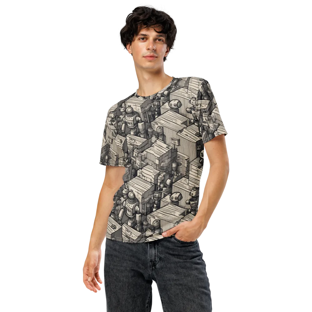 Clockwork Quarter on Men's Crew Neck T-Shirt — Front