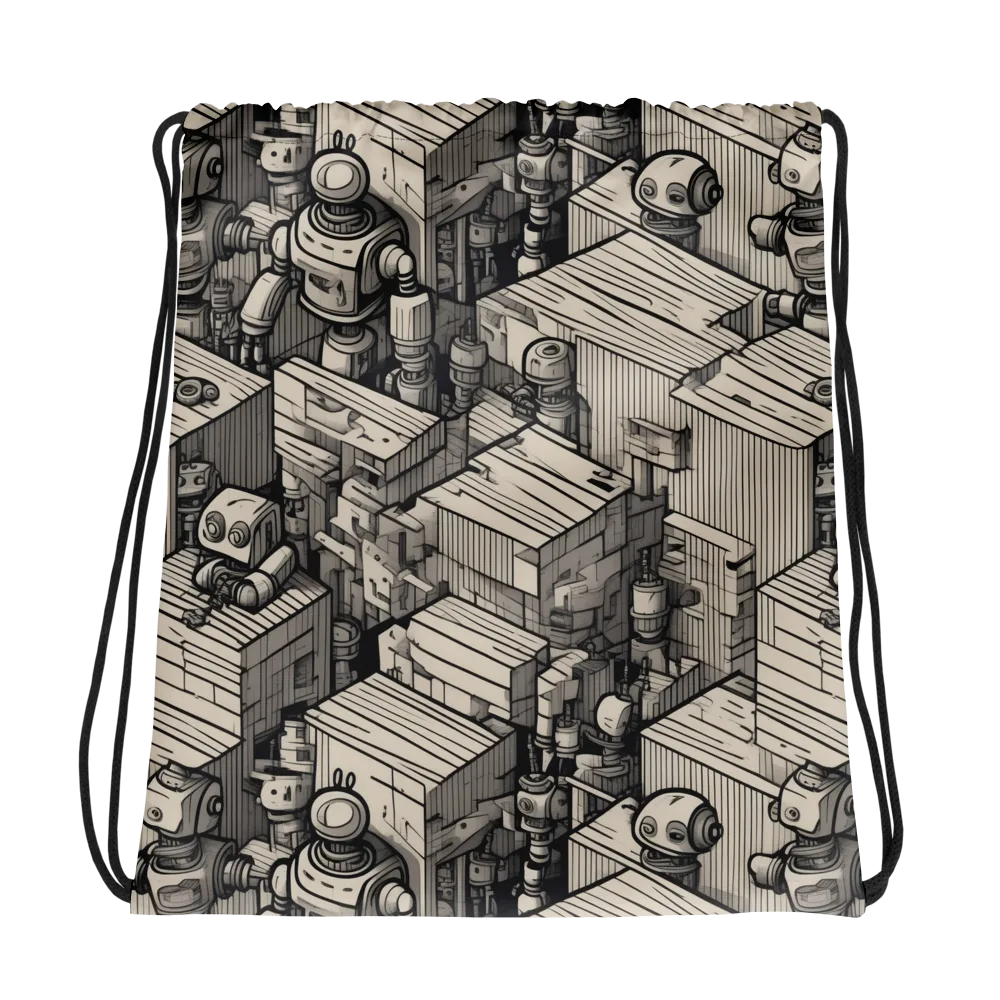Clockwork Quarter on Drawstring Bag — Photo