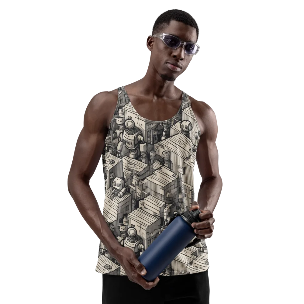 Clockwork Quarter on Men's Tank Top — Front