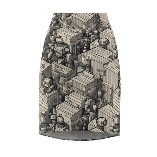 Clockwork Quarter on a Pencil Skirt