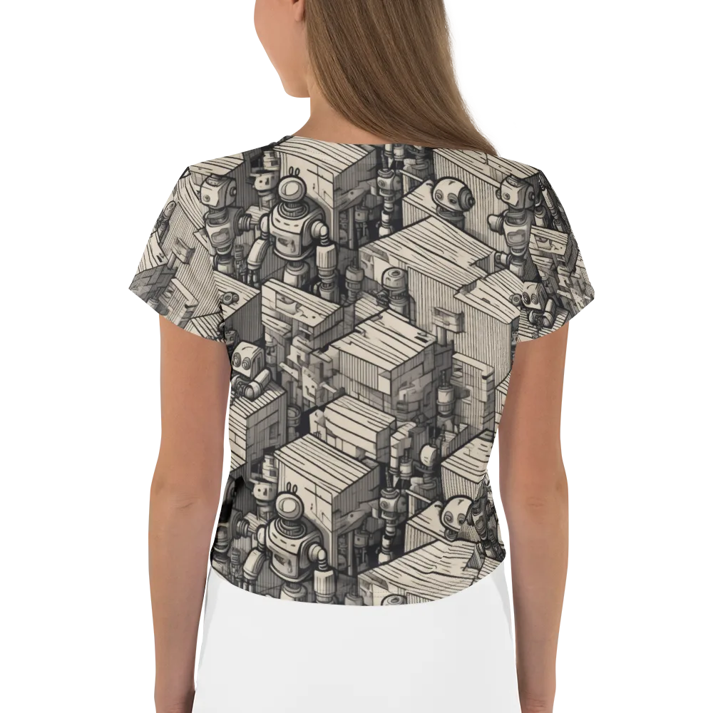 Clockwork Quarter on Crop Tee — Back