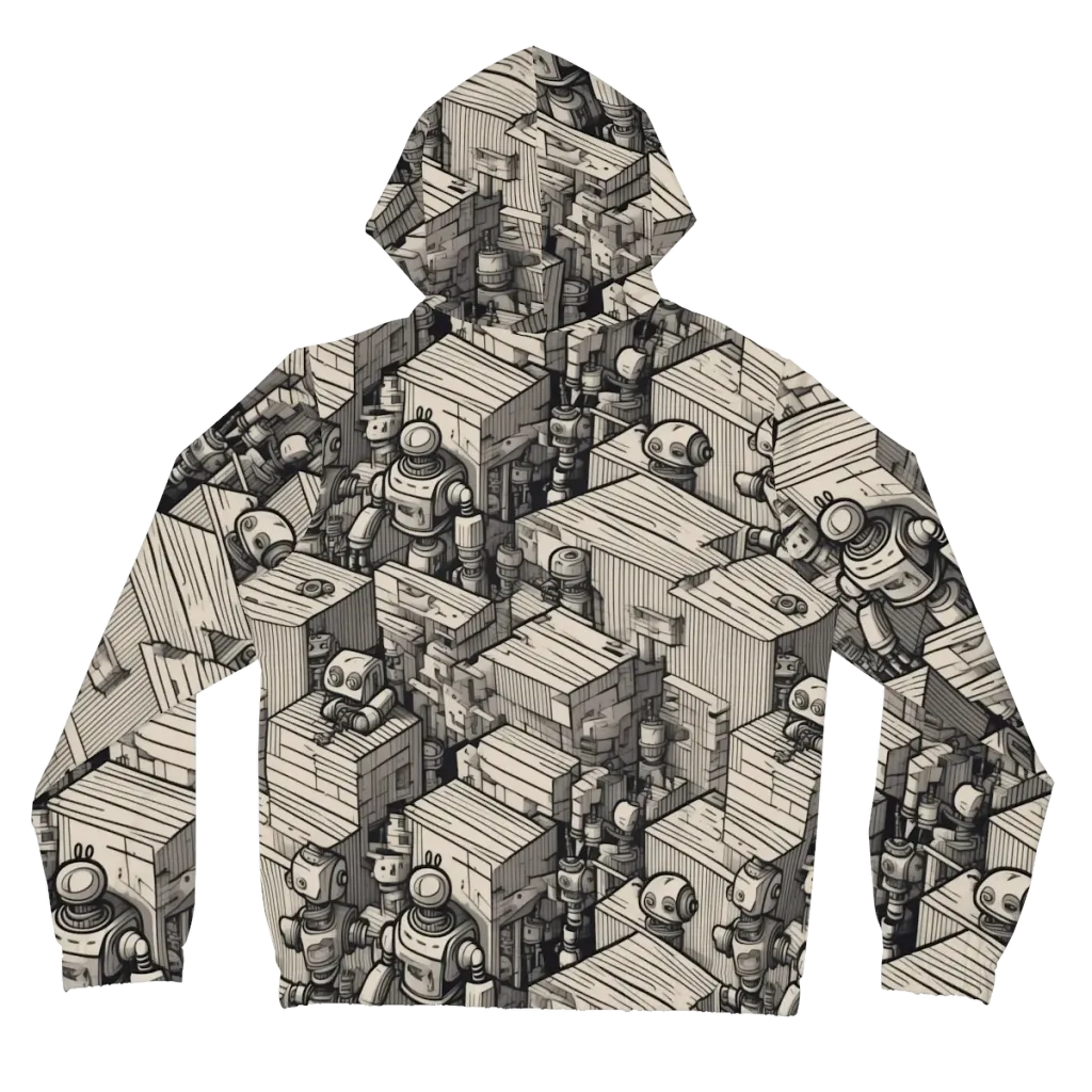 Clockwork Quarter on Women's Full-Zip Hoodie — Back