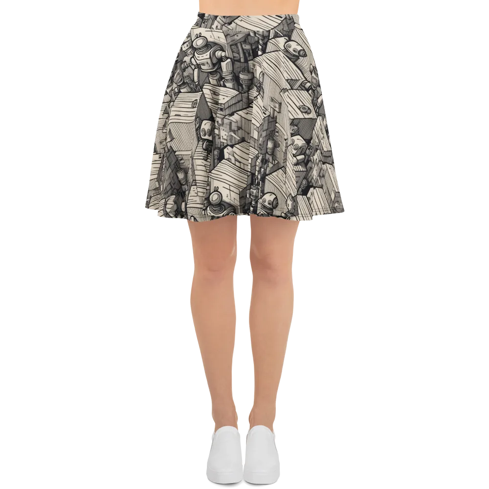 Clockwork Quarter on Skater Skirt — Front