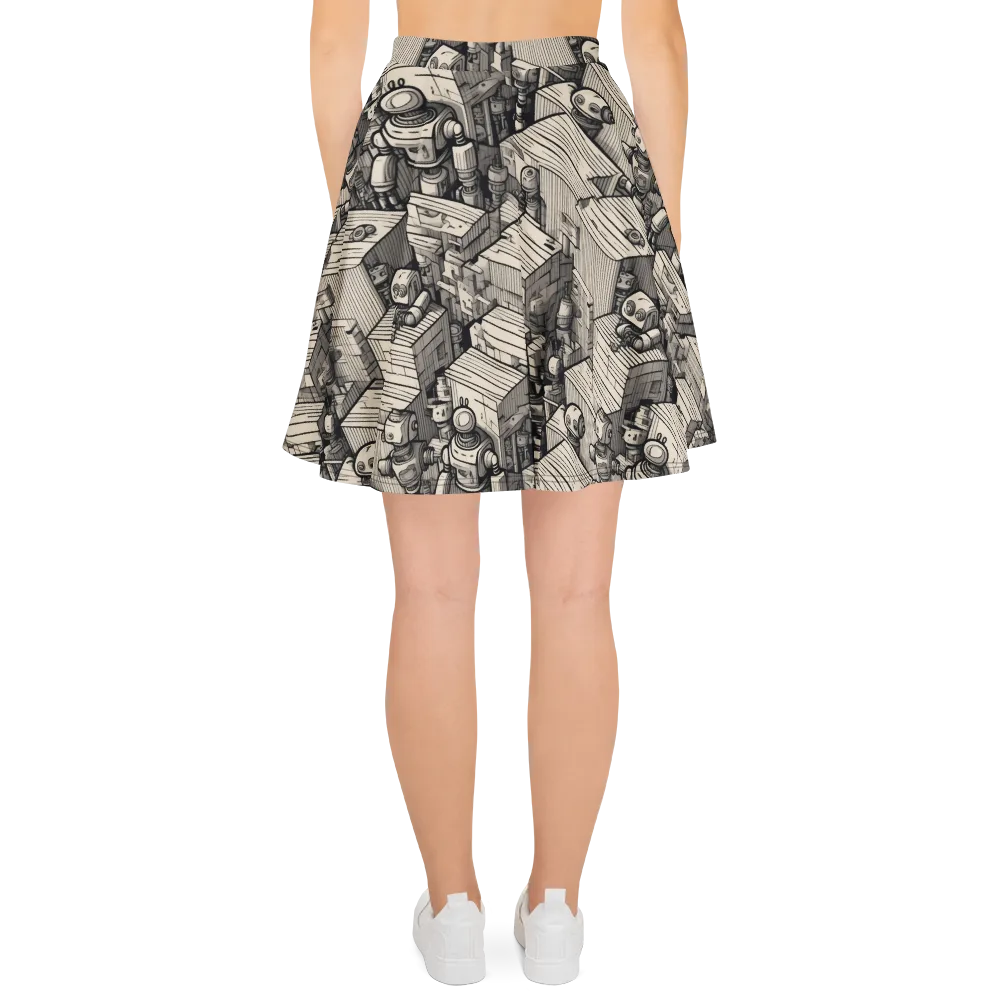 Clockwork Quarter on Skater Skirt — Back