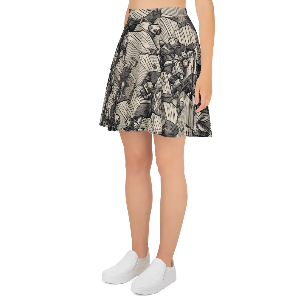 Clockwork Quarter on Skater Skirt — Left