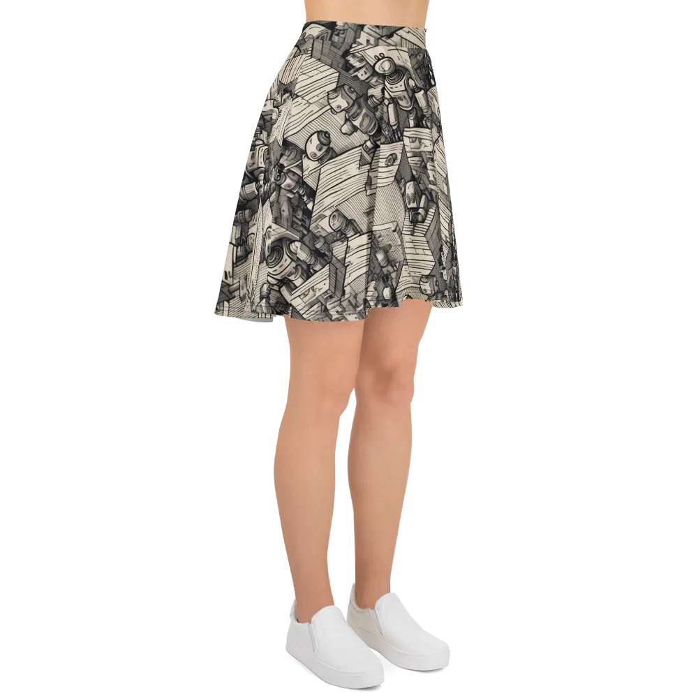 Clockwork Quarter on Skater Skirt — Right
