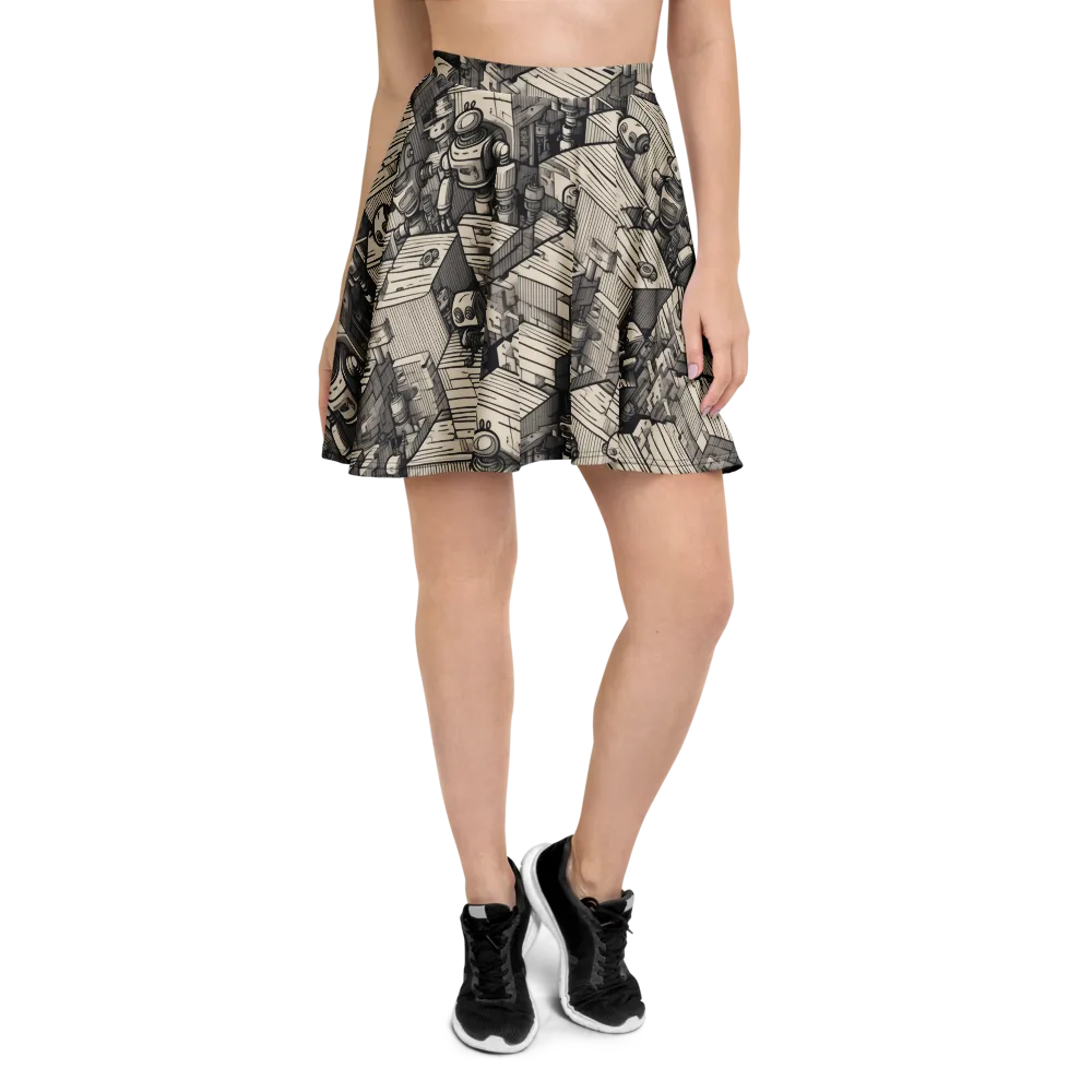 Clockwork Quarter on Skater Skirt — Front